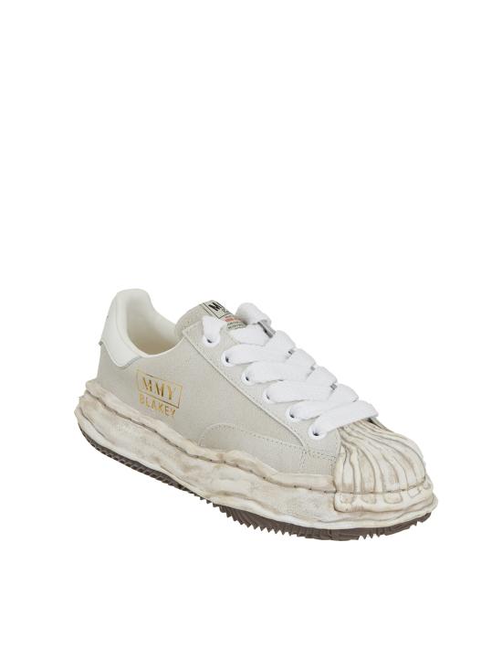  메종 미하라 야스히로 블레이키 VL OG 솔 레더 로우탑 스니커즈 HA12FW720 WHITE - MAISON MIHARA YASUHIRO