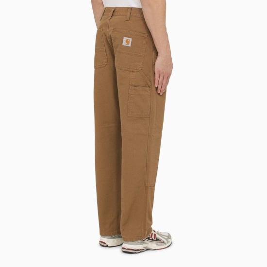  칼하트 WIP 디어본 캔버스 더블 니 팬츠 I031501CO HZ02 BROWN - CARHARTT WIP