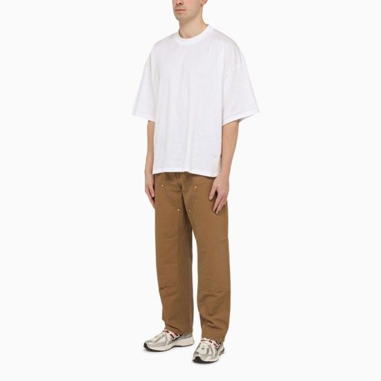  칼하트 WIP 디어본 캔버스 더블 니 팬츠 I031501CO HZ02 BROWN - CARHARTT WIP