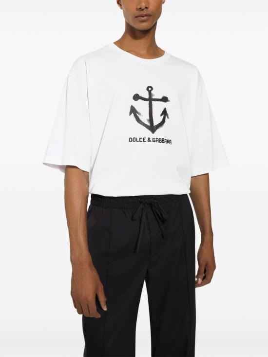  돌체앤가바나 반팔 티셔츠 G8PB8TG7K5W W0800 White - DOLCE & GABBANA