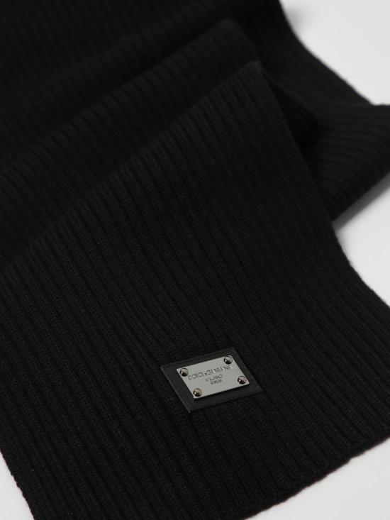 25FW [키즈] 돌체앤가바나 스카프 LBKAB4JCVD6 N0000 Black - DOLCE & GABBANA