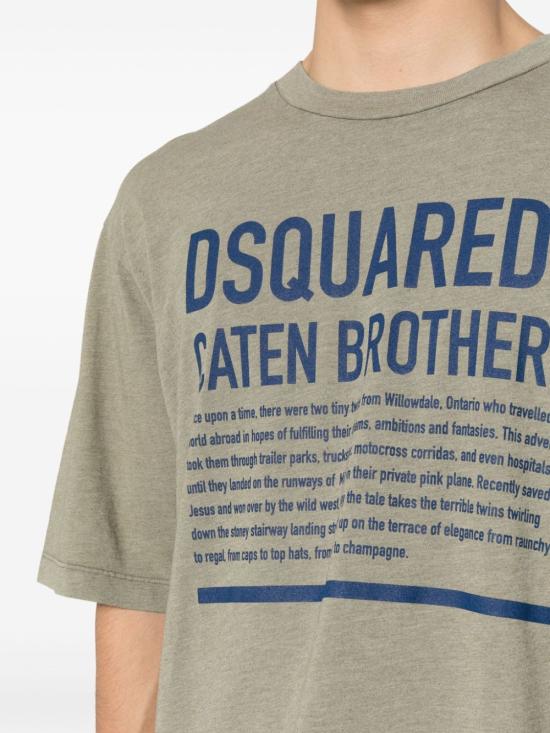  디스퀘어드2 반팔 티셔츠 S74GD1239S24318 MILITRGREN - DSQUARED2