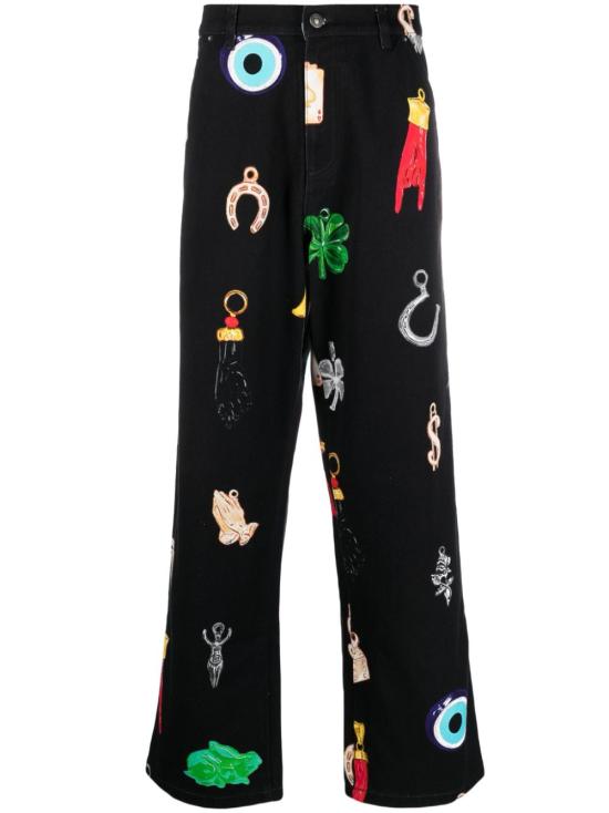  스카이하이팜 스트레이트 팬츠 SHF04P005BLACK