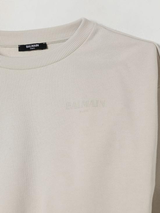 25FW [키즈] 발망 풀오버 BX4A10Z3183 107BG Beige - BALMAIN