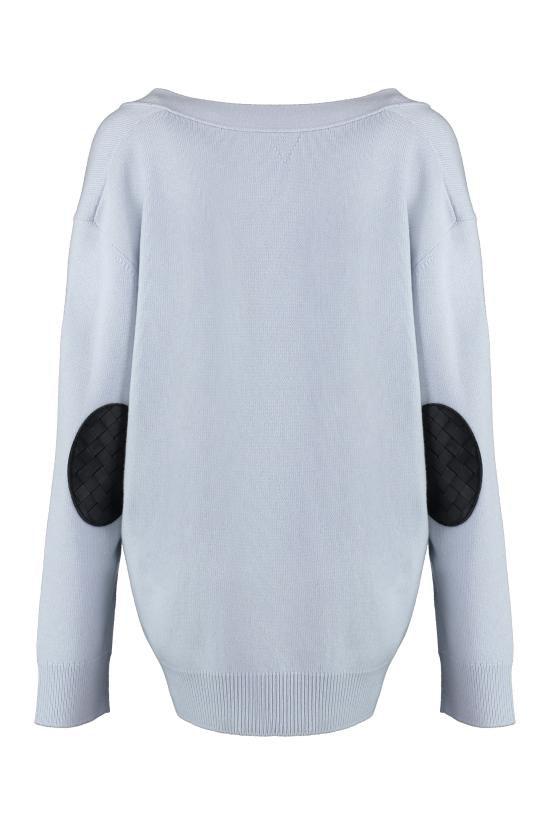  보테가베네타 가디건 774699V2MM0 1582 Light Blue - BOTTEGA VENETA