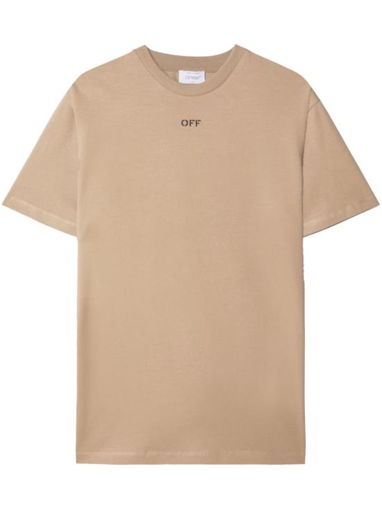  오프화이트 반팔 티셔츠 OMAA027F23JER0086110 BEIGE - OFF WHITE