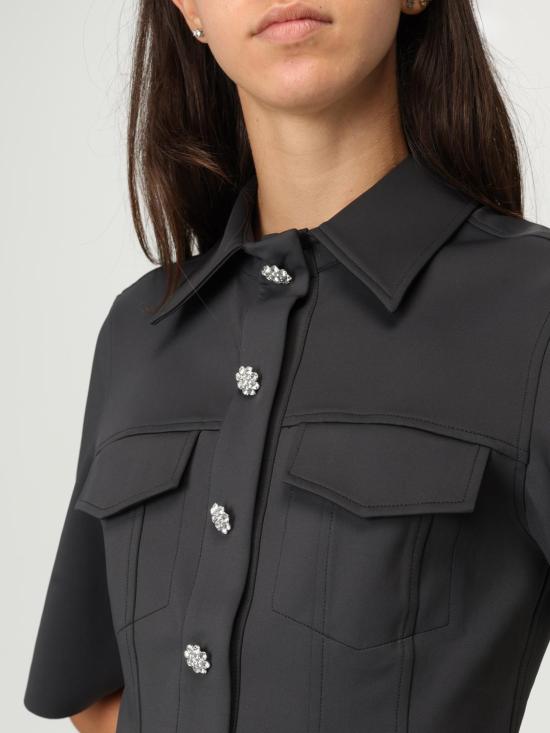 25FW 가니 숏 원피스 W0448 252 Transparent - GANNI