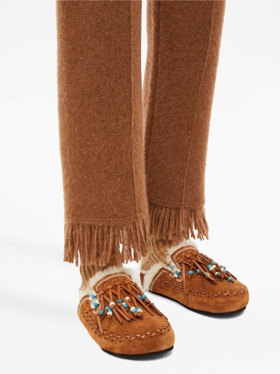  알라누이 스트레이트 팬츠 LWHG001F23KNI0026200 CAMEL - ALANUI