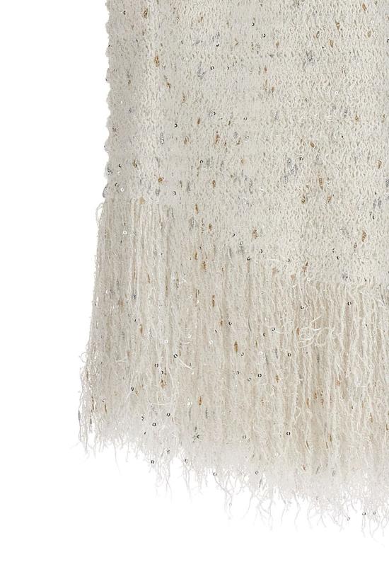  발망 숏 원피스 CF1R2286KF46GAD WHITE - BALMAIN