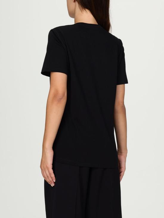 25FW 엘리자베타프랜치 반팔 티셔츠 MA028 110 Black - ELISABETTA FRANCHI