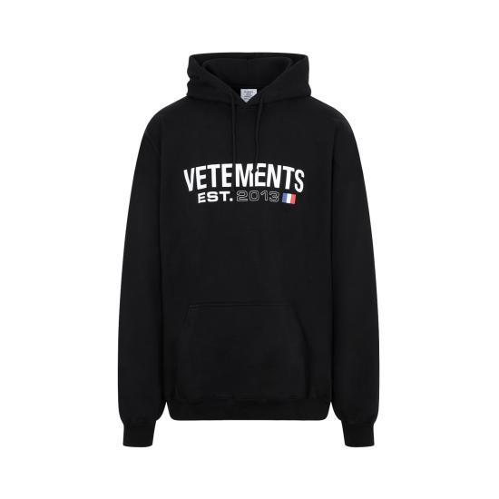  베트멍 후드 티셔츠 UE54HD100BBLACK - VETEMENTS