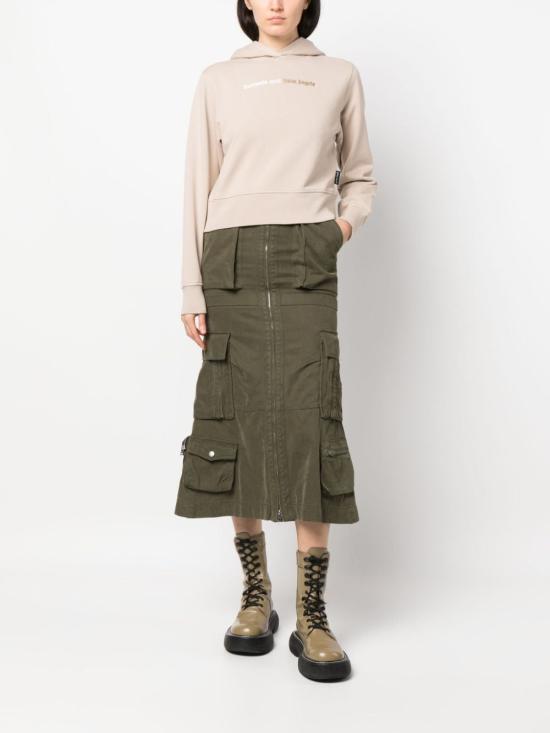  팜앤젤스 후드 티셔츠 PWBB069F23FLE0016101 BEIGE - PALM ANGELS