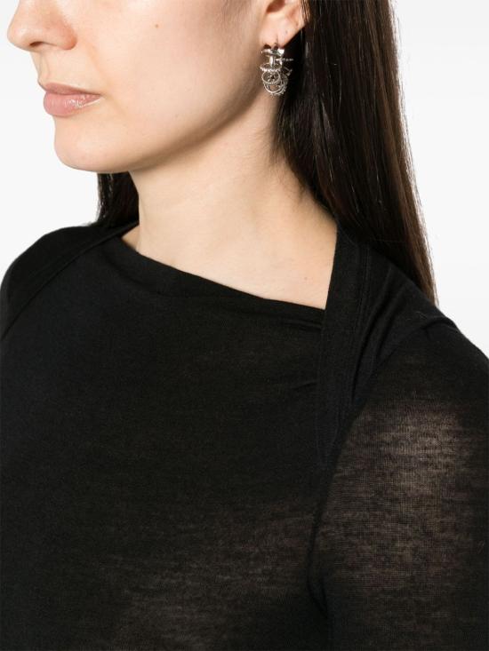  생로랑 롱 원피스 775362Y37NW1000 BLACK - SAINT LAURENT