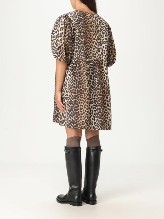 25FW 가니 미디 원피스 F9758 943 Brown - GANNI