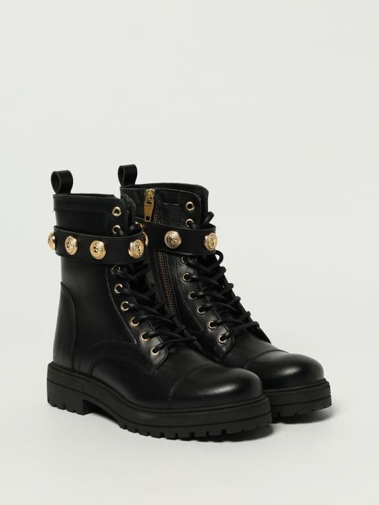 25FW [키즈] 발망 슈즈 BX0Q26Z1574 930OR Black - BALMAIN