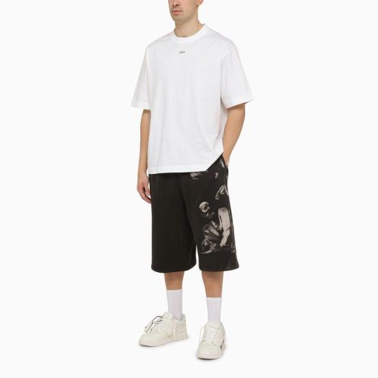  오프화이트 숏팬츠 OMCI016C99FLE001 1077 black - OFF WHITE