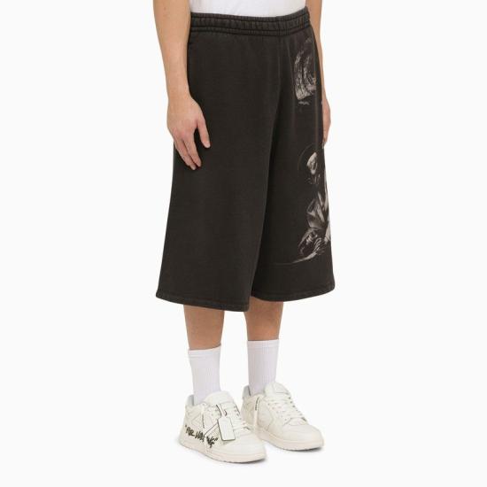  오프화이트 숏팬츠 OMCI016C99FLE001 1077 black - OFF WHITE