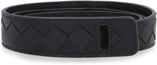  보테가베네타 레귤러 벨트 776052V2Q81 1000 black - BOTTEGA VENETA