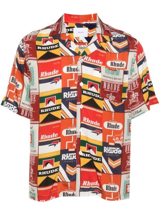  루드 반팔 셔츠 RHPS24SR0417436 REDMULTI