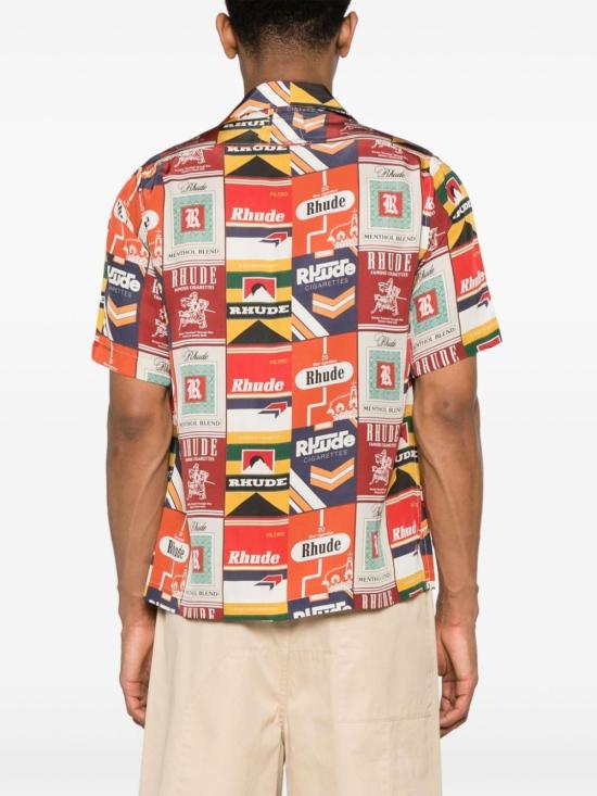  루드 반팔 셔츠 RHPS24SR0417436 REDMULTI - RHUDE