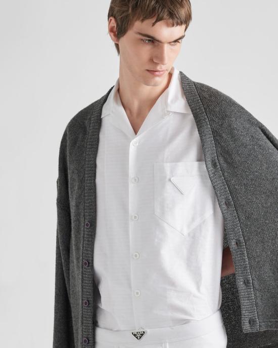  프라다 반팔 셔츠 UCS4141VJP BIANCO - PRADA