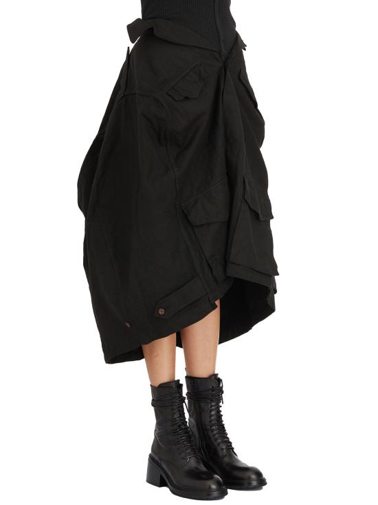  마크르비앙 미디 스커트 G2520 BLACK - MARC LE BIHAN