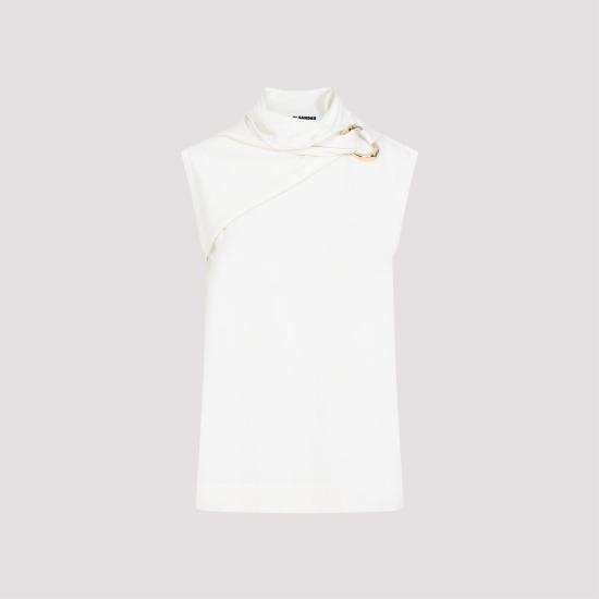 질샌더 민소매 티셔츠 J01NC0136J14699 104 WHITE - JIL SANDER