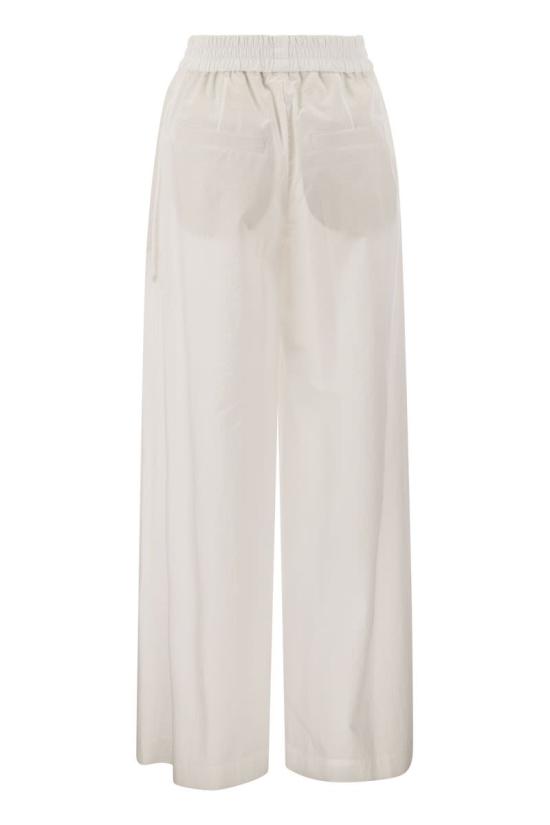  브루넬로 쿠치넬리 스트레이트 팬츠 ML949P8531 C001 WHITE - BRUNELLO CUCINELLI