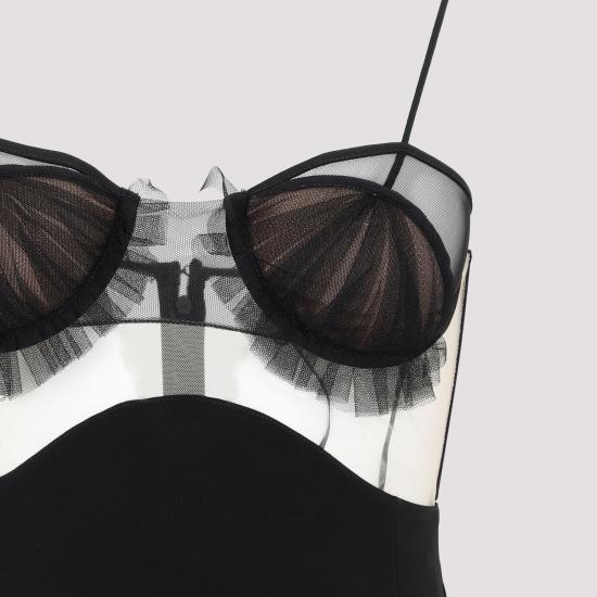  넨시 도자카 숏 원피스 NDAW23DR152 BLACK - NENSI DOJAKA