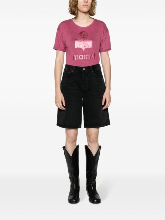  이자벨마랑에뚜왈 반팔 티셔츠 TS0004FAA1N10ESEPK SLATE ROSE PINK - ISABEL MARANT ETOILE