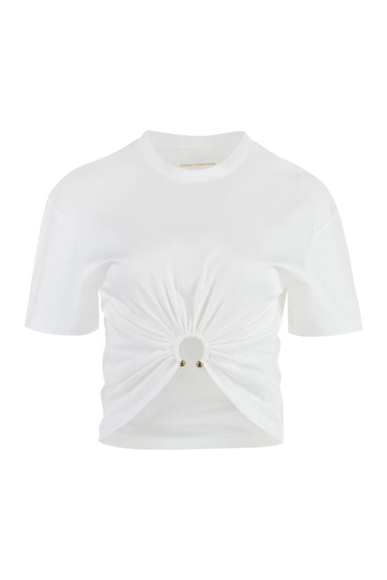  파코라반 반팔 티셔츠 23AJTO539CO0485 P109 White