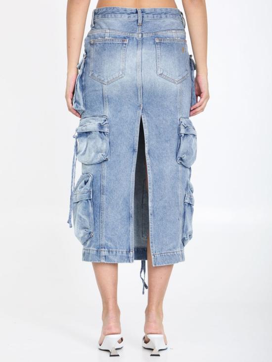  디 아티코 스커트 WCS189D073 024 LIGHT BLUE - THE ATTICO