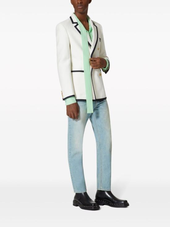  발렌티노 가라바니 스트레이트 팬츠 4V3DE03D9WD 508 LIGHT BLUE - VALENTINO GARAVANI