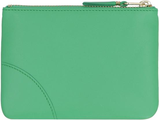  꼼데가르송 클래식 레더 라인 파우치 SA8100 GREEN - COMME DES GARCONS