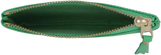  꼼데가르송 클래식 레더 라인 파우치 SA8100 GREEN - COMME DES GARCONS