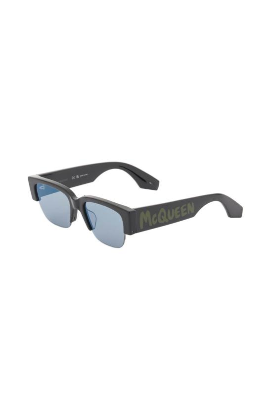  알렉산더 맥퀸 선글라스 736851J07491040 BLACK BLACK GREEN - ALEXANDER MCQUEEN