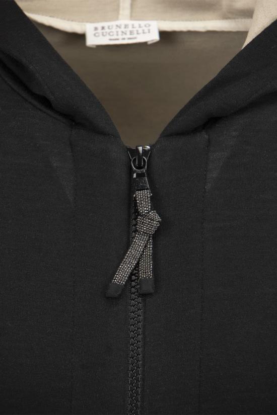  브루넬로 쿠치넬리 모닐리 지퍼루프 집업 MD828SB806 C9185 BLACK - BRUNELLO CUCINELLI