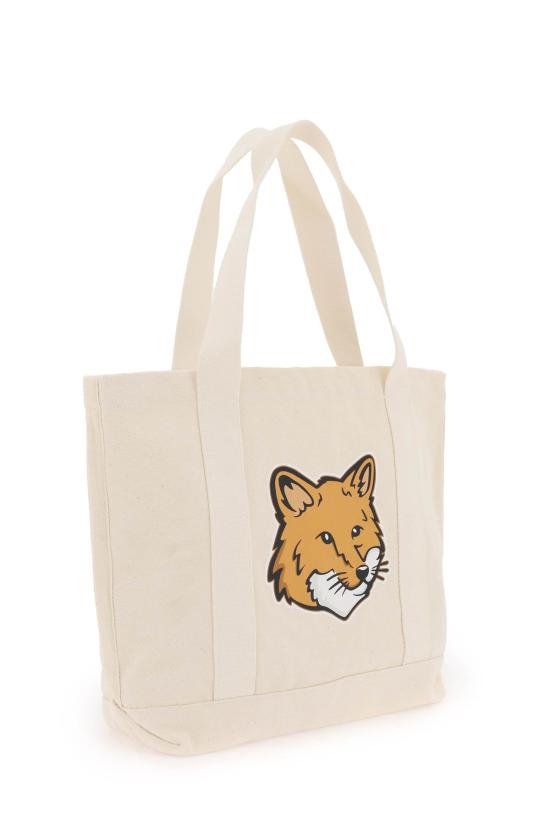  메종키츠네 폭스 헤드 토트백 LW05101WW0050 P700 BROWN - MAISON KITSUNE