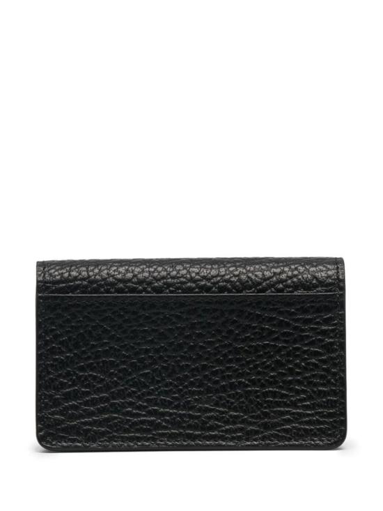 26FW 마르지엘라 스티치 레더 플랩 카드 홀더 SA3VX0008P4455 T8013 BLACK - MAISON MARGIELA