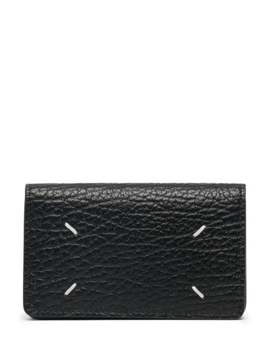 26FW 마르지엘라 스티치 레더 플랩 카드 홀더 SA3VX0008P4455 T8013 BLACK