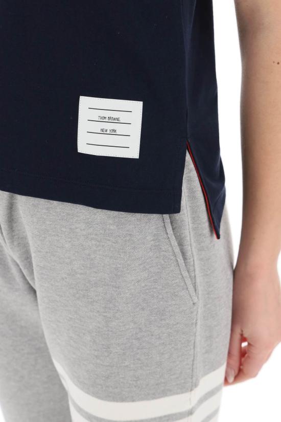  톰브라운 반팔 티셔츠 FJS036A05398 415 blue - THOM BROWNE