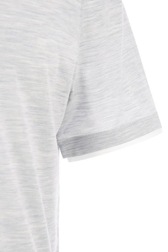  브루넬로 쿠치넬리 자수 로고 티셔츠 M0B137427 CY887 PEARL - BRUNELLO CUCINELLI