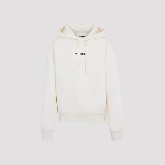  질샌더 후드 티셔츠 J47GU0002J20010 279 Ecru - JIL SANDER
