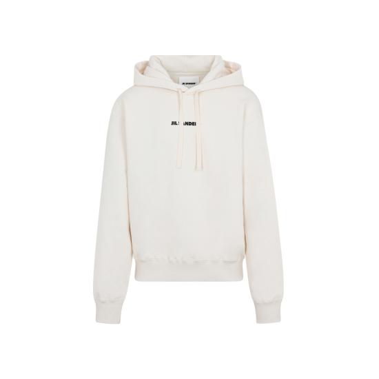  질샌더 후드 티셔츠 J47GU0002J20010 279 Ecru - JIL SANDER