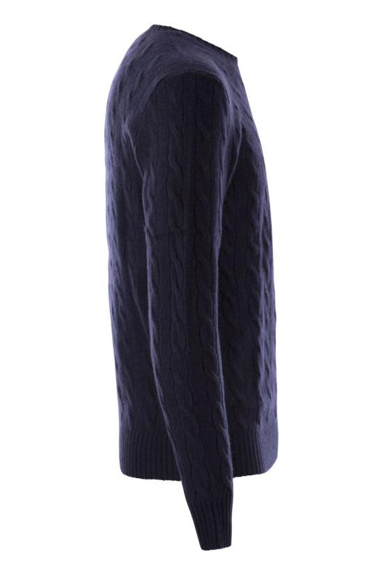  폴로 랄프로렌 케이블 니트 스웨터 710876762 002 NAVY - POLO RALPH LAUREN