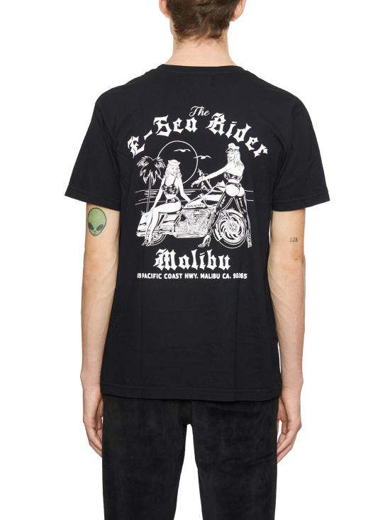  로컬 어쏘리티 반팔 티셔츠 GA23SSP10WASHED BLACK - LOCAL AUTHORITY