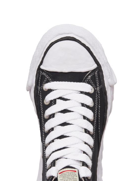  메종 미하라 야스히로 피터슨23 OG 솔 캔버스 하이탑 GA11FW701 BLACK - MAISON MIHARA YASUHIRO