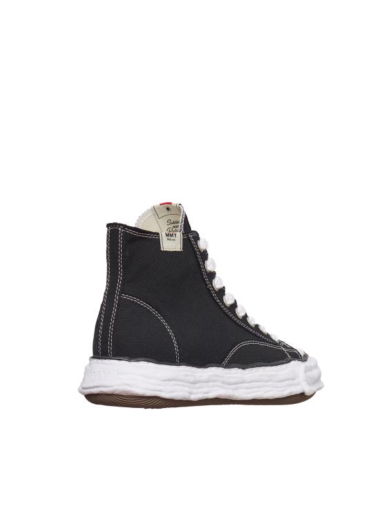  메종 미하라 야스히로 피터슨23 OG 솔 캔버스 하이탑 GA11FW701 BLACK - MAISON MIHARA YASUHIRO