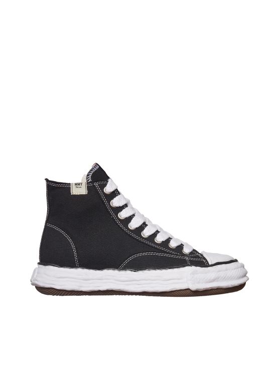  메종 미하라 야스히로 피터슨23 OG 솔 캔버스 하이탑 GA11FW701 BLACK