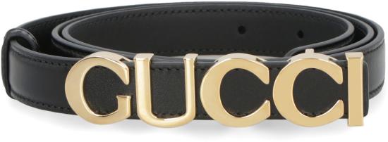  구찌 버클 씬 벨트 7516000YA0G 1000 black - GUCCI
